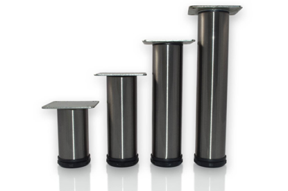 Picture of Peter Meier 6” Tall Como Furniture Legs in Como Brushed Steel (552-15-ST)